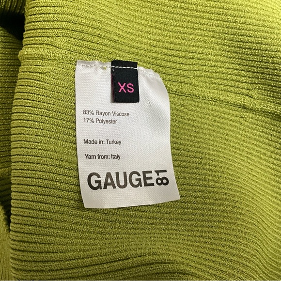 GAUGE81 Avila Ribbed Mini Halter Dress in Bright Green - Picture 8 of 9